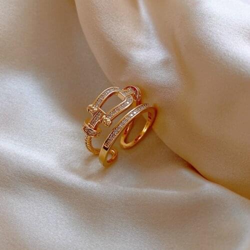 2020 Korean New Fashion Temperament Double Ring For Women Elegant Simple Versatile Index Finger Ring