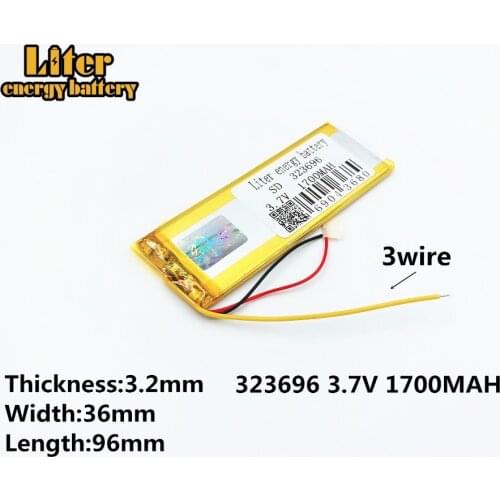 3 line Liter energy battery RNEW 323696 XWD 323696P 323694 3.7V 1700MAH li-Lion for china clone MTK phone goophone I6 6S IP6