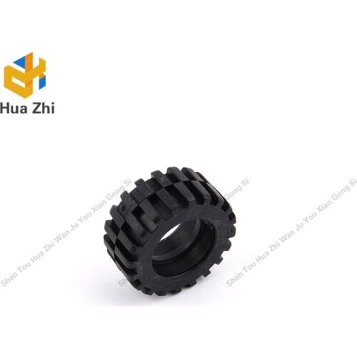 "Building Blocks Parts 92402 4PCS Tyre 30.4 x 14 Offset Tread [Centre Band] LEGOING MOCS Education"