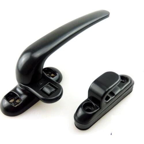 Aluminum Alloy Plastic Steel Push and Pull Inside and Outside Open Door Window Handle with Buckle 2pcs