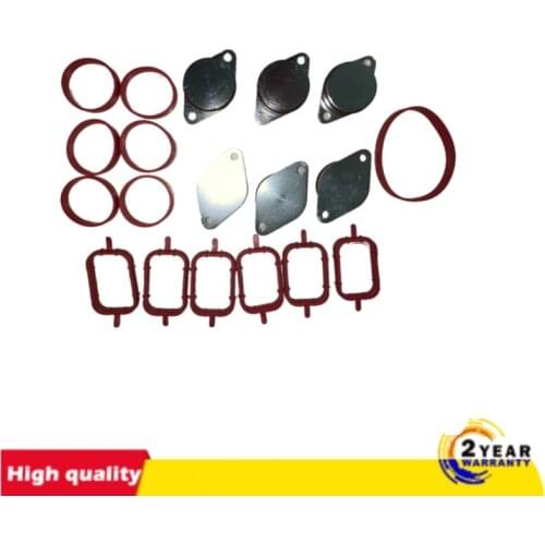 FREE SHIPPING - 6X33mm Auto Replacement Parts for BMW M57 Swirl Blanks Flaps Repair Delete Kit with Intake Gaskets Key Blanks