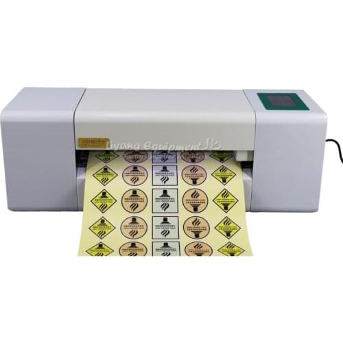 Touch screen control digital automatic label die-cutting machine Sticker cutter with auto paper feeding