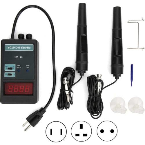 Digital LED Display PH/ORP Temperature Control Monitor Meter Tester Monitoring Equipment PH Measuring Tool
