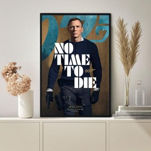 James Bond, No Time to Die Movie Poster Classic Vintage Hot Sale Canvas Art Poster Wall Painting Home Decoration (No Frame)