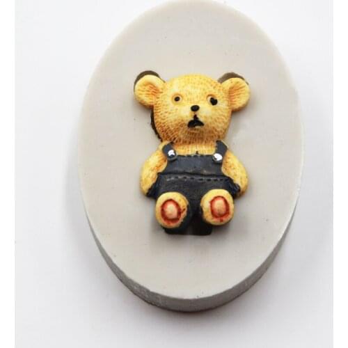 Little Bear Shape Candy Chocolate Mold Fondant Cake Border Decoration Mold For Birthday Party Wedding