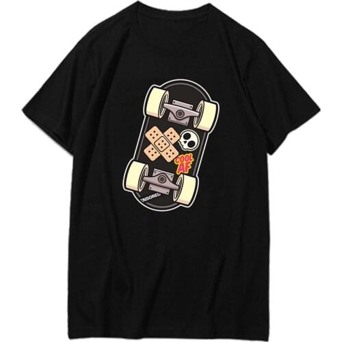 Cool AF Skater Skateboard Punk Rebel Thrasher graphic t shirts Print T Shirts Harajuku Men clothing