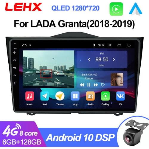 LEHX For LADA ВАЗ Granta Cross 2018 2019 Car Radio Multimedia Video Player Navigation GPS Android 9.0 No 2din 2 din DVD