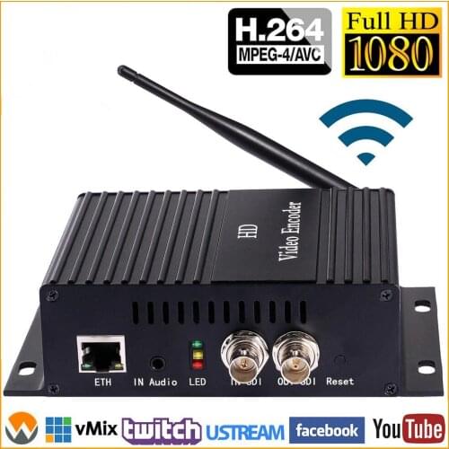 MPEG4 H.264 AVC SD HD 3G SDI to IP Encoder SDI Video Streaming Encoder Decoder Transmitter with HTTP RTSP RTMP UDP ONVIF HLS etc