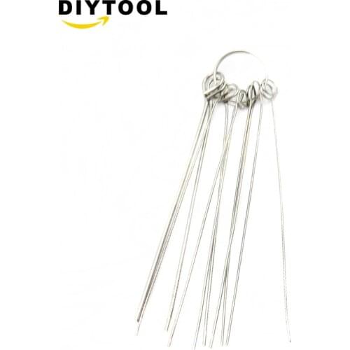 10 Stainless Steel Needle Set PCB Electronic Circuit Through Hole Needle Desoldering Welding Repair Tool 80mm 0.7-1.3mm 10 sets