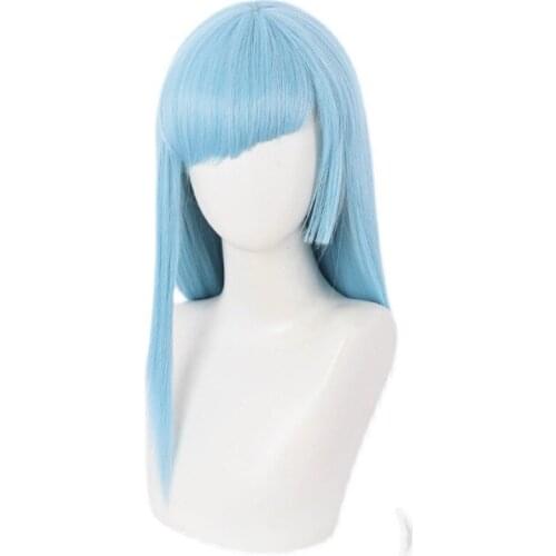 Anime Jujutsu Kaisen Cosplay Wig Miwa Kasumi Role Play Men Women Halloween Party Cosplay Blue Long Heat Resistant Synthetic Wigs