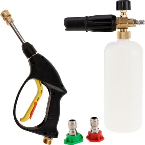 Snow Foam Lance Car Pressure Washer Jet with 5L Bottle, Quick Release/ Adjustable, with Handle