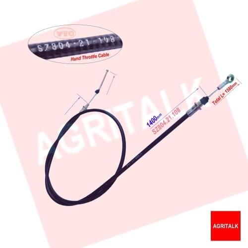 SG254.20.012 / SZ804.21.108 , the hand throttle cable for China Yituo tractor SG254 / X804