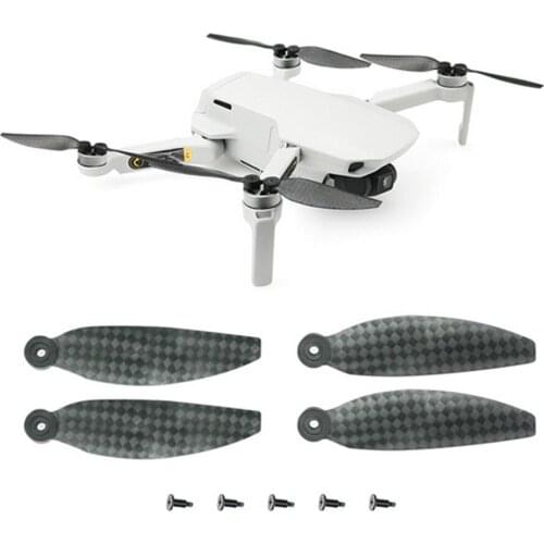 Replacement Carbon Fiber Propeller Blade for DJI Mavic Mini Drone Accessories Quick Release Noise-reduction Propellers Props