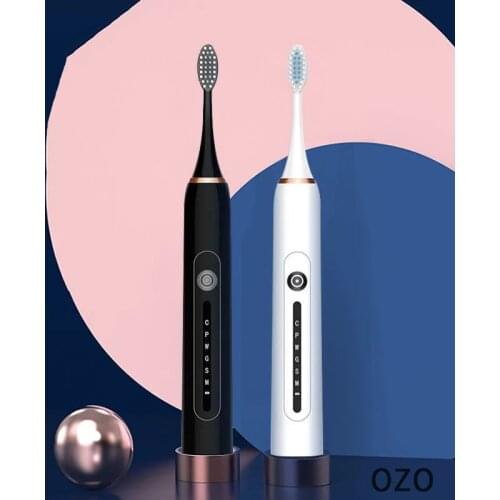 Sonic Electric Toothbrush USB Rechargeable Waterproof Belt 4 Replacement Brush Ultrasonic Automatic Adult Xiomi Toothbrush Gift