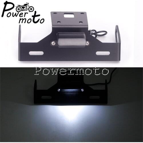 Motorcycle Eliminator License Plate Bracket License Plate Light For KAWASAKI Z 800 2013-2016 Tail Light Bracket w/ LED Light