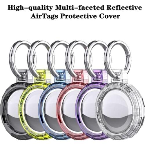 Protective Cover For Airtag Tpu Fluorescent Soft Shell Anti-lost Device Protective Sleeve For Apple Locator Tracker