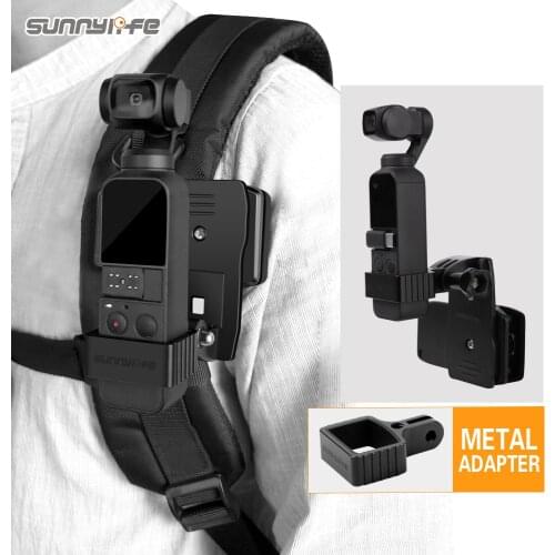 Sunnylife Aluminum Alloy Adapter Backpack Clamp Clip Mount for GOPRO/POCKET 2/OSMO POCKET