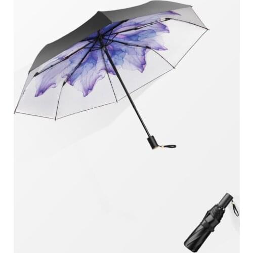 Uv Protection Umbrella Automatic Portable Foldable Waterproof Pocket High Quality Travel Umbrella Paraguas Home Rain Gear DB60YS