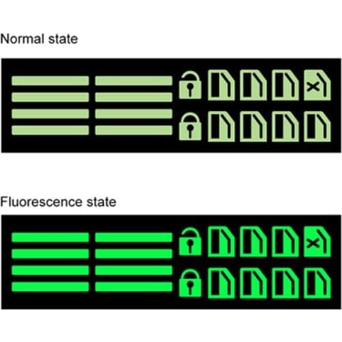 1 Set Of Car Stickers Noctilucent Universal Fluorescent Stickers For Window Keys Interior Decoration Accessories