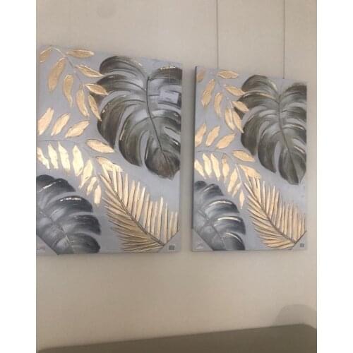 2 Panels Tree Canvas Wall Art Oil Painting 100% Hand Painted Wall Fine Art Paintings Unframed Picture Artwork For Decoration