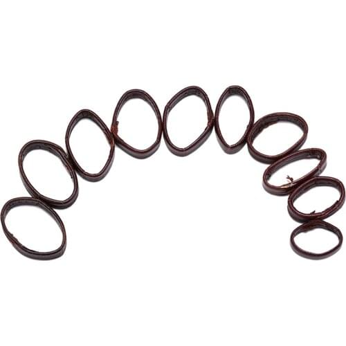 2pcs 14mm 16mm18mm 20mm 22mm 24mm Smooth Leather Watch Band Rings Accessories Watch Strap Leather Holder Locker