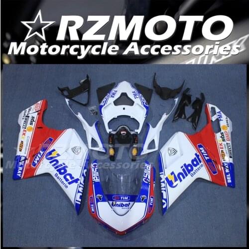 4 Gifts New ABS Injection Fairings Kit Fit for Ducati 848 evo 1098 1198 1198s 2007 2008 2009 2010 2011 2012 Red glossy