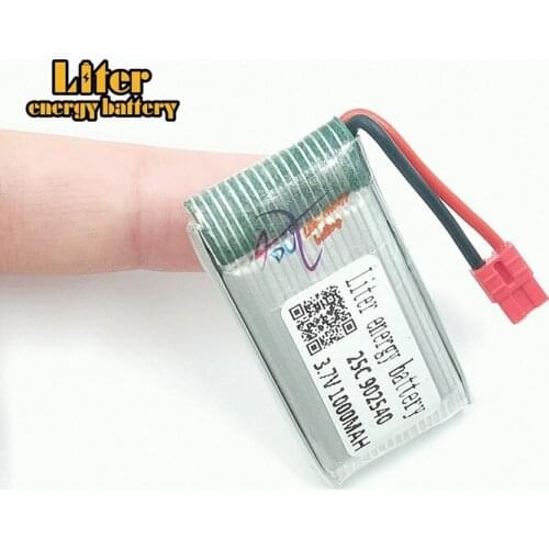 3.7V 1000mah 902540 Lipo Battery For X5HC X5HW RC Quadcopter Spare Parts Battery RC Camera Drone Accessories