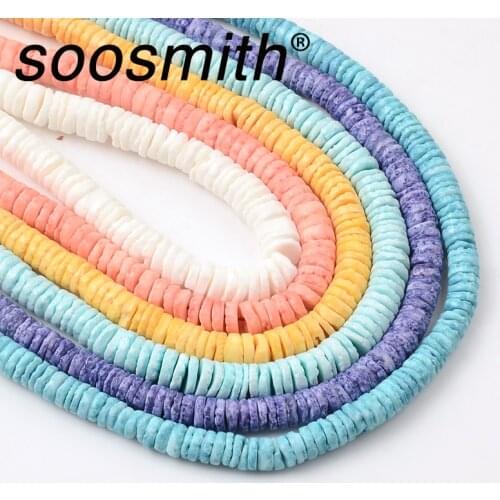 Color Shell Bead Spacer Beads Creative Jewelry DIY Women Bracelet Necklace Gifts Beads for Jewelry Making Accessorie Charms