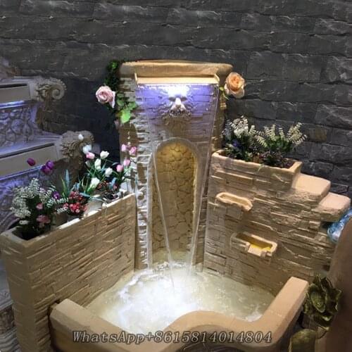 Flowing water fish pond decoration Fountain,living room garden waterscape decoration,villa courtyard fish pond crafts