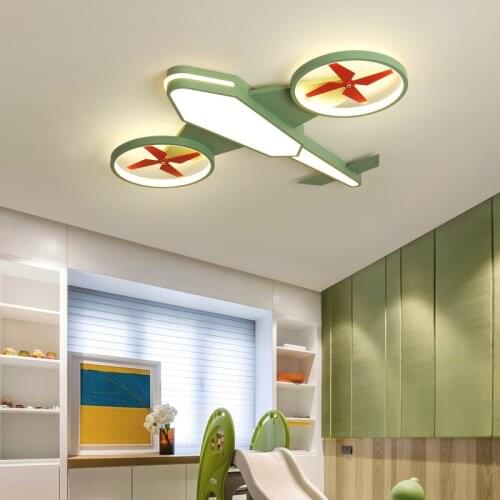 Childrens room bedroom lamp creative fashion cartoon lamp boy eye plane light led ceiling lamp WF1220355