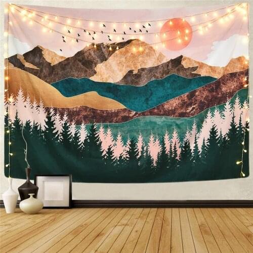 VIP-link Mountain Tapestry Wall Hanging Tapestry Wall