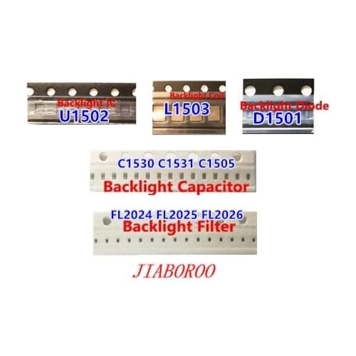 2sets for iPhone 6 6plus Backlight solutions Kit IC U1502 +coil L1503 +diode D1501 +Capacitor C1530 31 C1505 filter FL2024-26