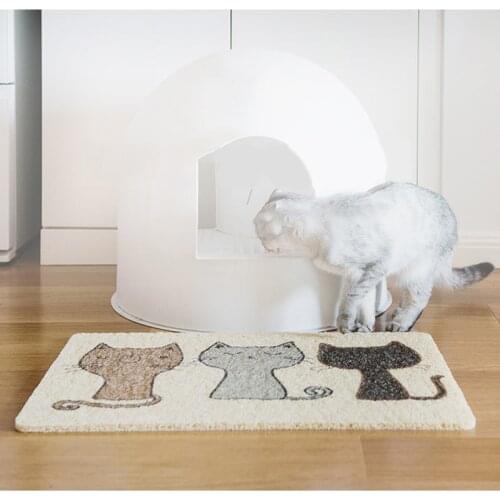 Dog Cat Litter Mat Waterproof PVC Feeding Mat Pet Drinking Pad Cute Pattern Breathable Sleeping Pads for Kitten Dogs Supplies