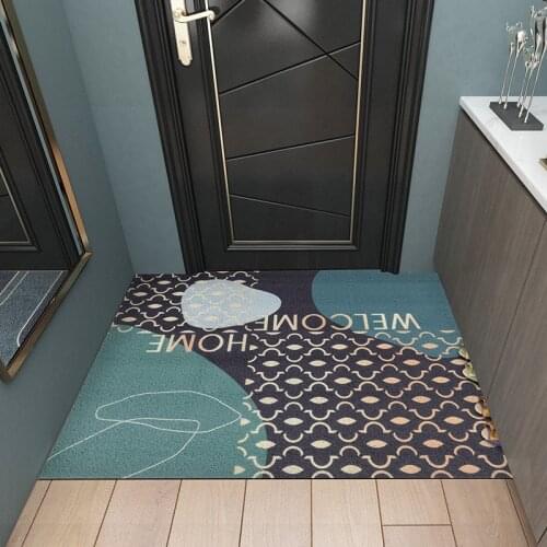 Europe Style Mats Carpet Freely Cuttable Non-slip Custom Door Mat Carpet PVC Kitchen Mat Hallway Bathroom Mat Entrance Door Mats