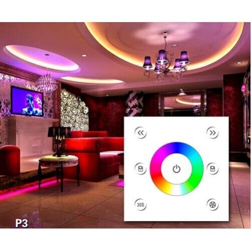 P3 full color circle color touch dimmer wall mounted led touch rgb controller