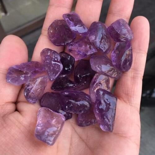 Natural Amethyst Crushed Stone Amethyst Grinding and Polishing Raw Stone Decoration material