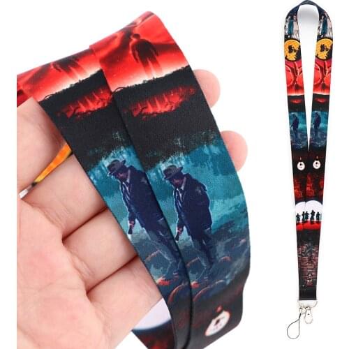 DZ2290 Stranger Things Lanyard for Key Neck Strap lanyard Card ID Badge Holder Key Chain Key Holder Rope Keyrings Accessories
