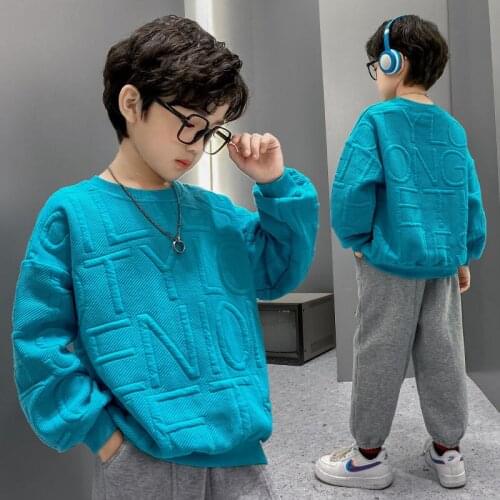 Kids Sweaters Hoodies Fall Fashion New Winter Autumn Girls Boys Clothes Cute Print Sweatshirts Baby Toddler Cotton Outwear Tops
