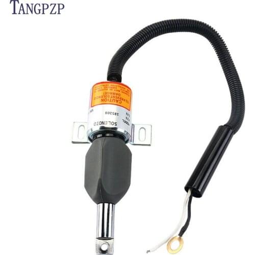 Fuel stop solenoid 185208 For Mustang MTL20 Track Loader Gehl CTL70 Isuzu 4JG1-TPA