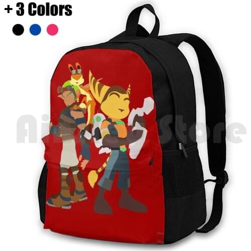 Playstation Duos Outdoor Hiking Backpack Riding Climbing Sports Bag Ratchet Clank Jak Daxter Ratchet And Clank Jak And Daxter