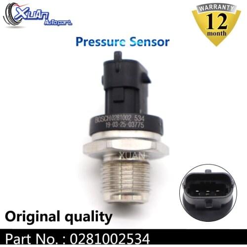 XUAN 0281002534 Fuel Rail Pressure Regulator Sensor For CUMMINS VOLVO IVECO MAN FIAT JACK RENAULT CHEVROLET TOYOTA OPEL VAUXHALL