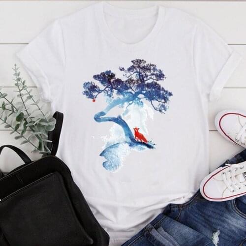 Women Clothes Cartoon Animal Vintage New Style Ladies Summer Print Fashion Tshirt Female Short Sleeve Tee Top Graphic T-shirt