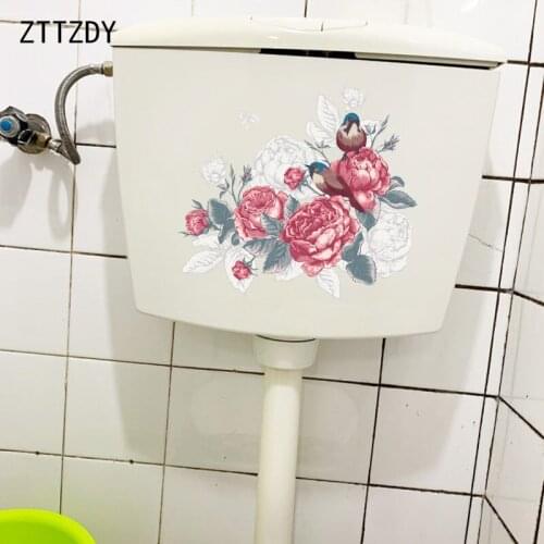 ZTTZDY 24.6CM×23.2CM Classical Painting Home Bedroom Wall Stickers Classic WC Toilet Decoration T2-0897
