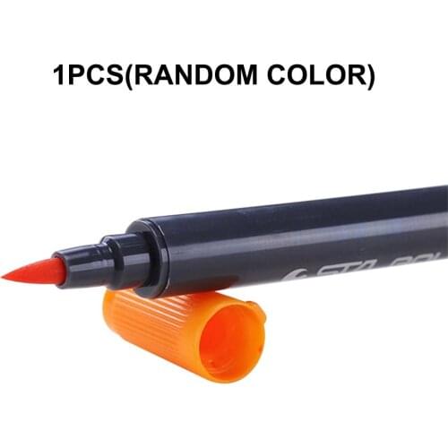 1pcs Water-Based Marker Soft Head Double Head Watercolor Paint Pen Color Pen Hand-Painted Set Writing Brush