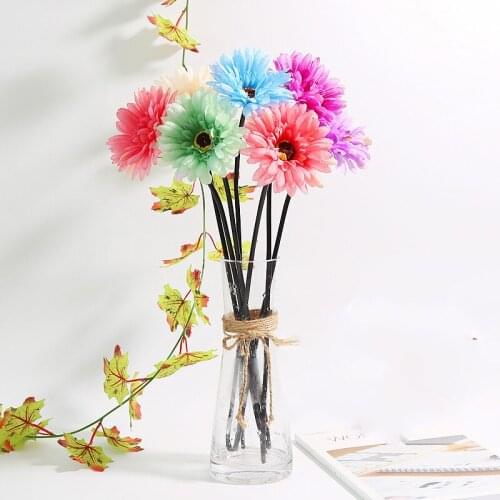 10 pcs/lot Artificial Flower Sunflower Wedding Flower Decoration Scrapbooking Fake Rose Flower Artificial Flowers for Decoration
