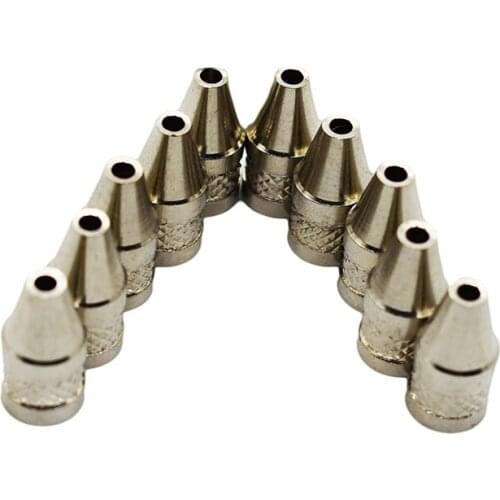 10pcs Practical 2mm Metal Nozzle Iron Tip For Electric Vacuum Solder Sucker / Desoldering Pump Welding Tools