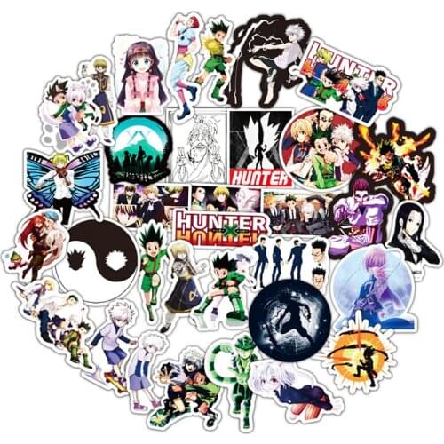 10/30/50pcs/pack HUNTER×HUNTER Japanese anime Stickers For Skateboard Gift Bicycle Computer Notebook Car Decal Childrens Toys