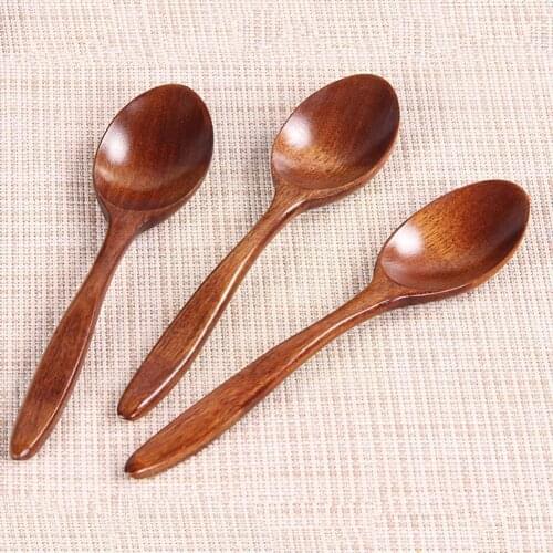 18cm Brown Wavy Wooden Spoon Coffee Honey Mixing Spoon Light Bendable Hand Brand High Durable Weight New Feeling Quality Go K3T6