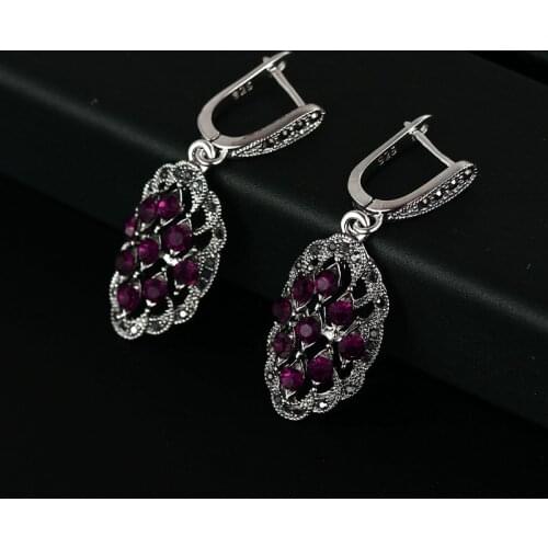 Iutopian Amazing Vintage Retro Earring For Women 4 Colors Antique With Shinning Crystal Top Quality #E1821