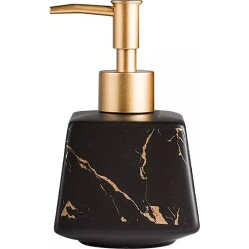 260Ml Bathroom Luxury Ceramic Marble Soap Dispenser Shower Gel Shampoo Water Bottle Square Lotion Press Bottle